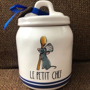 NWT Rae Dunn Disney Ratatouille "Le Petit Chef" Canister w/ Remy the Mouse